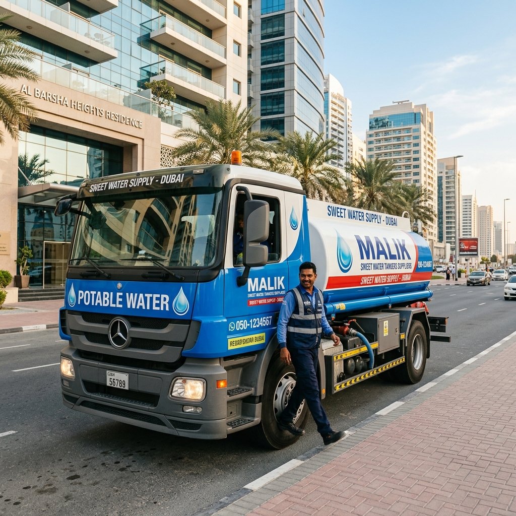 Emergency on-demand water tanker delivery in Dubai